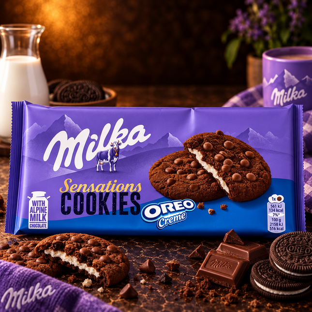Milka Sensations Cookies OREO Creme 156 gm