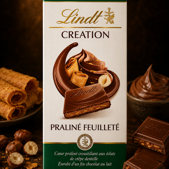 Lindt CREATION Chocolate Praline Feuilleté 150 gm