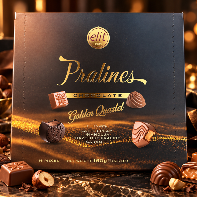 Elit Pralines Golden Quartet 160 gm