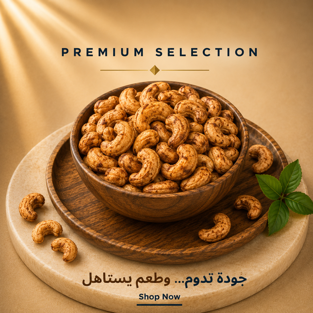 كاجو محمص مدخن