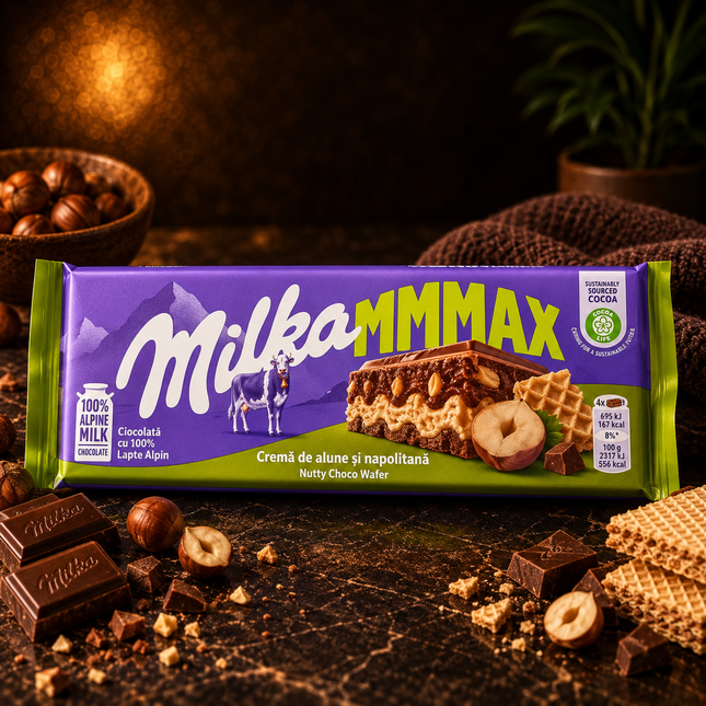 Milka MMMAX Nutty Choco Wafer 270 gm