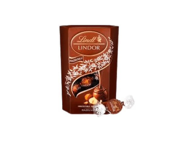 Lindt Lindor Chocolate With Hazelnut Truffles Box 200 gm