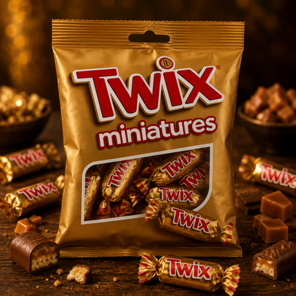 Twix Miniatures Biscuit & Caramel Chocolate - 150 gm