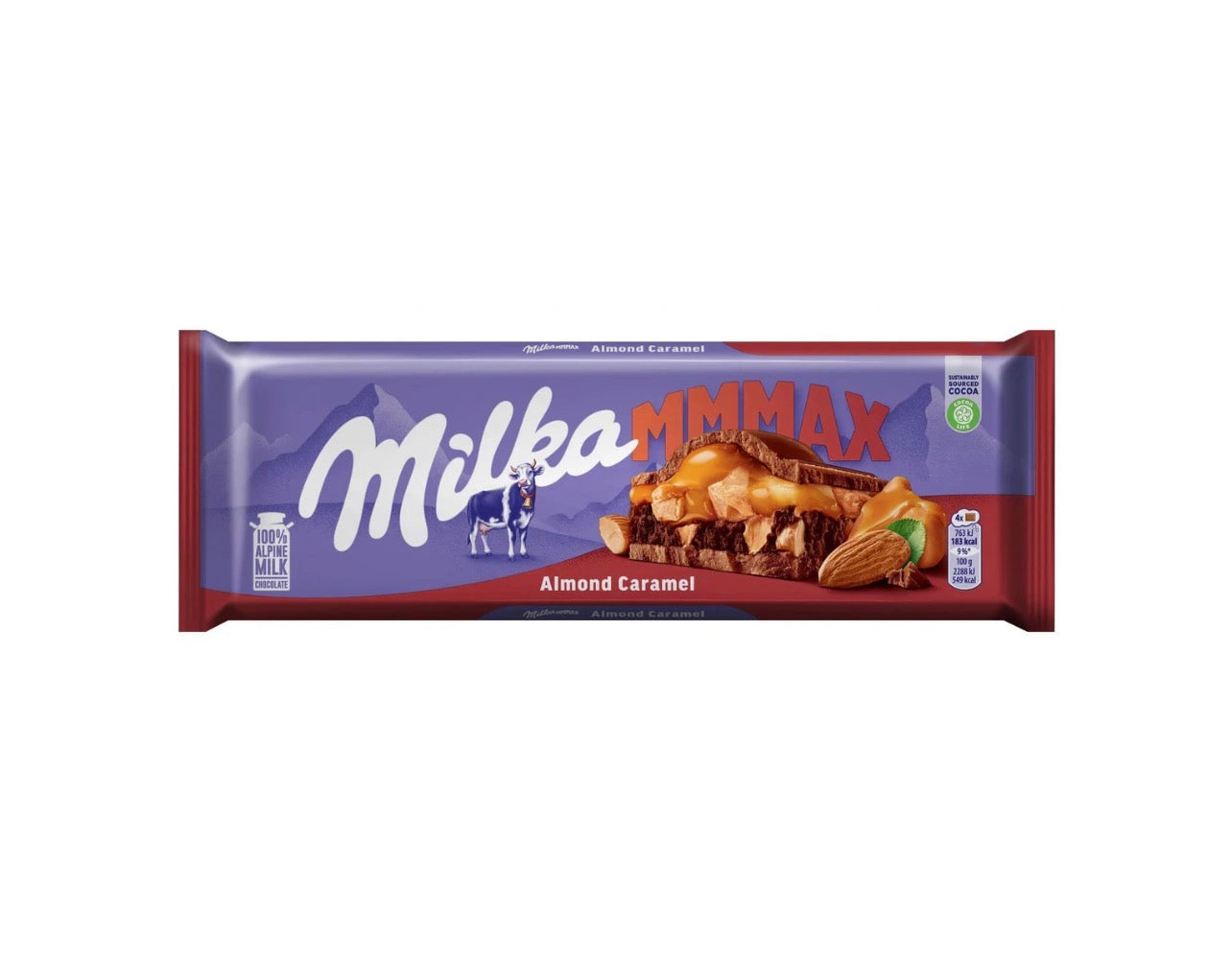 Milka MMMAX Almond Caramel Chocolate 300 gm
