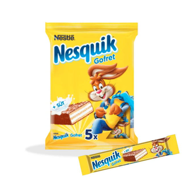 Nesquik Gofret Chocolate Wafer With Milk Chocolate - 5 Pieces