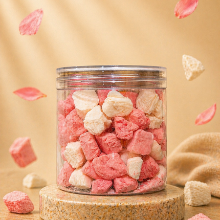 Ice Cream Mix Strawberry and vanilla, freeze-dried, 125 gm