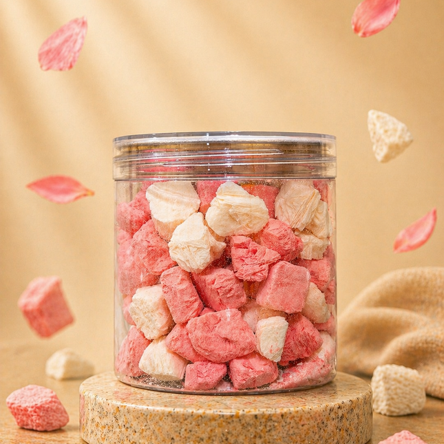 Ice Cream Mix Strawberry and vanilla, freeze-dried, 125 gm