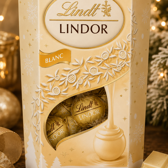 Lindt Lindor White Chocolate Truffles Box 200 gm