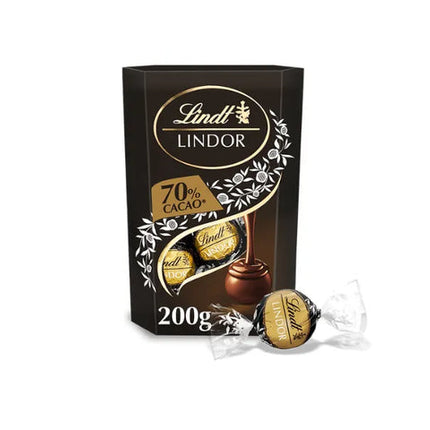 Lindt Lindor Dark Chocolate 70% Truffles Box 200 gm