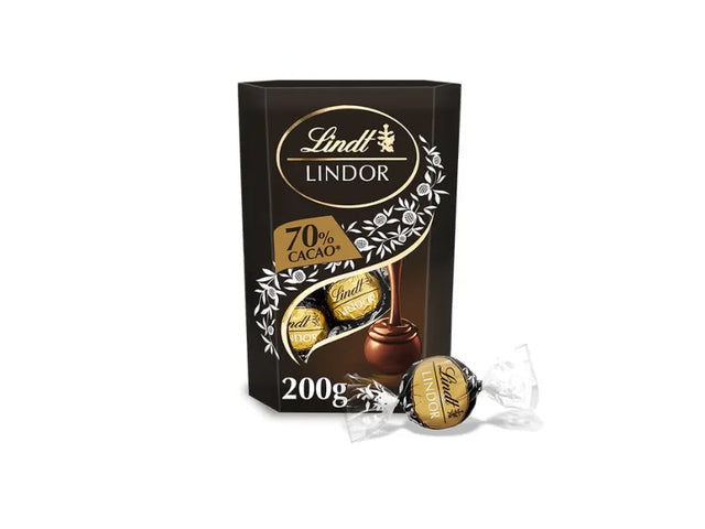 Lindt Lindor Dark Chocolate 70% Truffles Box 200 gm