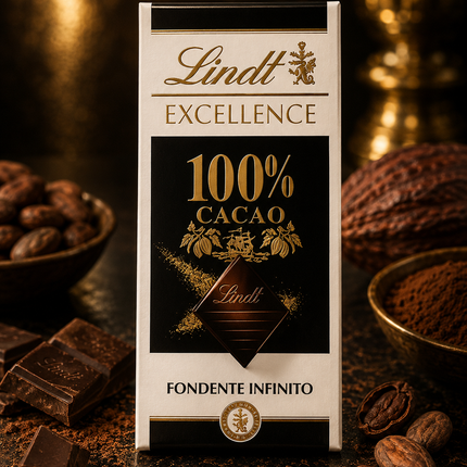 Lindt Excellence 100% Dark Chocolate 50 gm