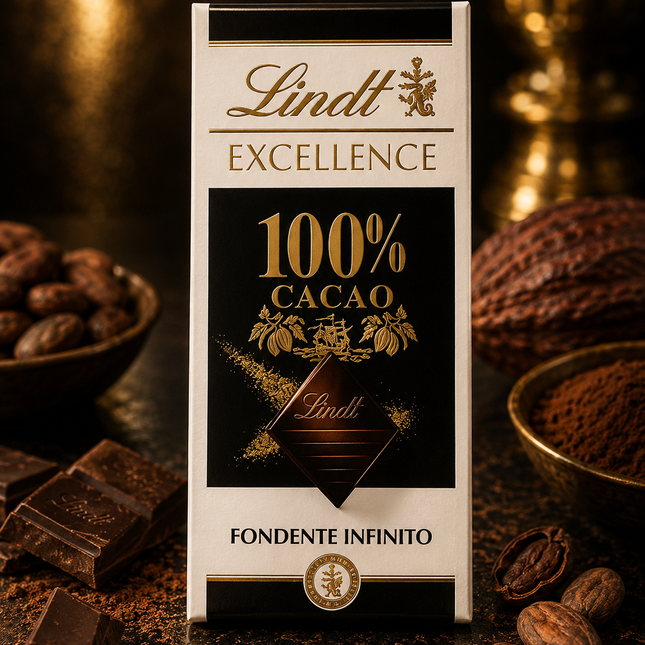 Lindt Excellence 100% Dark Chocolate 50 gm