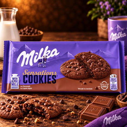 Milka Sensations Cookies Dark Choco 156 gm