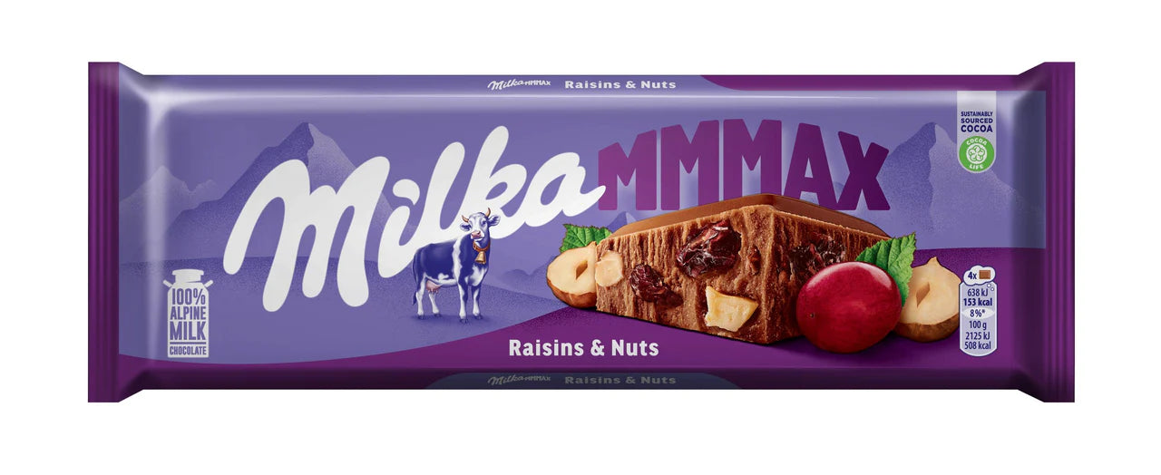 Milka MMMAX Raisins & Nuts Chocolate 270 gm