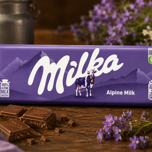 Milka Alpine Milk Chocolate 250 gm