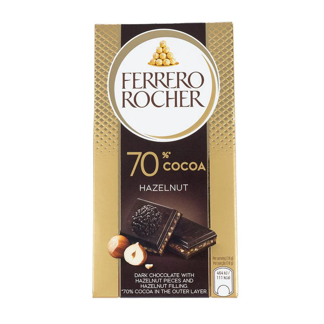 Ferrero Rocher Hazelnut With 70% Dark Chocolate 90 gm