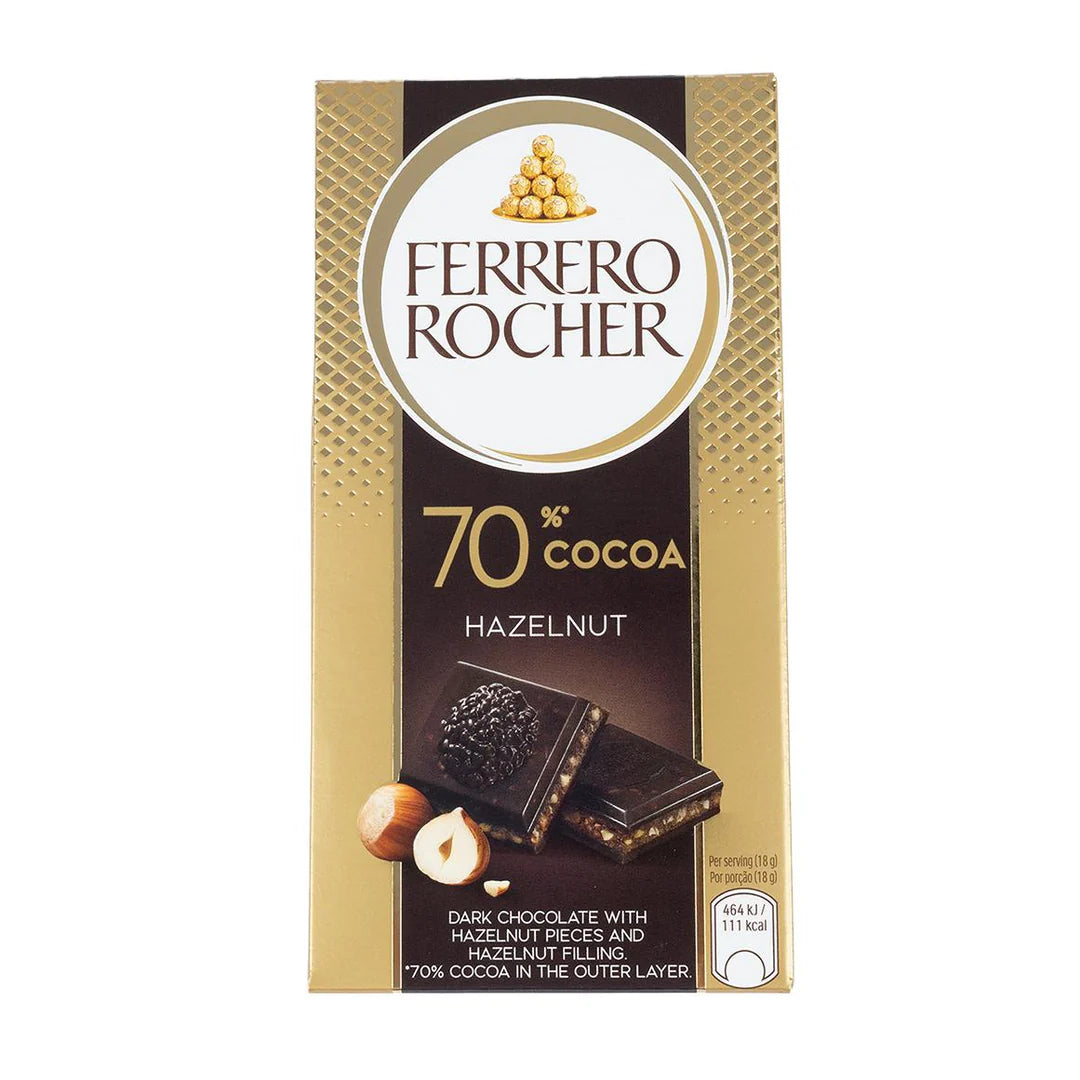 Ferrero Rocher Hazelnut With 70% Dark Chocolate 90 gm