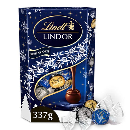 LINDT LINDOR NOIR ASSORTED BLACK 337 gm