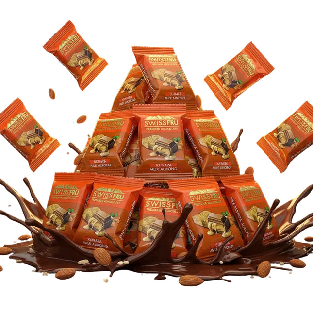 Swiss Fru Kunafa Milk Almond Mini