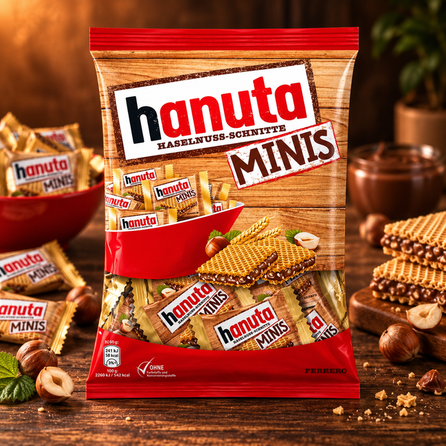 Hanuta Chocolate Wafers Minis 200gm