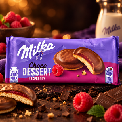 Milka Choco Dessert Raspberry 147 gm
