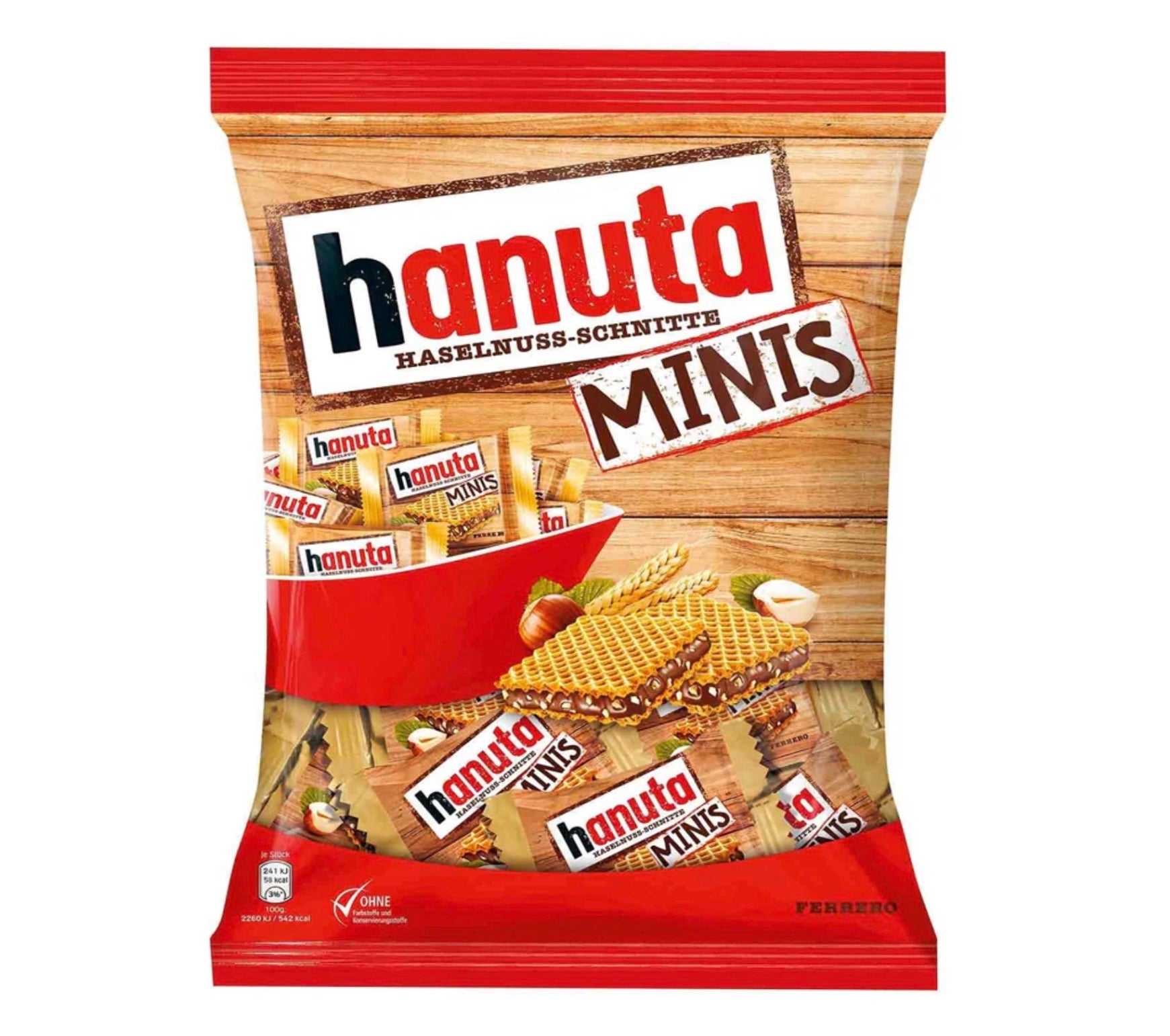 Hanuta Chocolate Wafers Minis 200gm