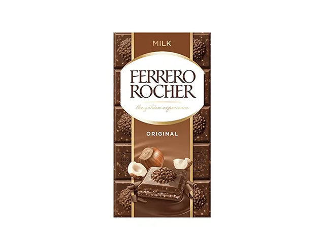 Ferrero Rocher Hazelnut Original Milk Chocolate 100gm